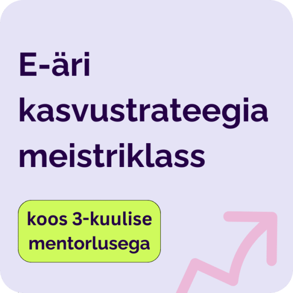 e-äri kasvustrateegia meistriklass mentorlus, edukas e-äri, strateegia loomine