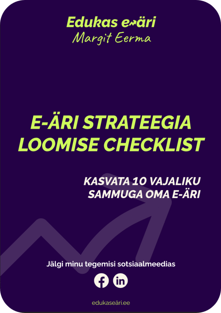 e-äri strateegia loomise checklist