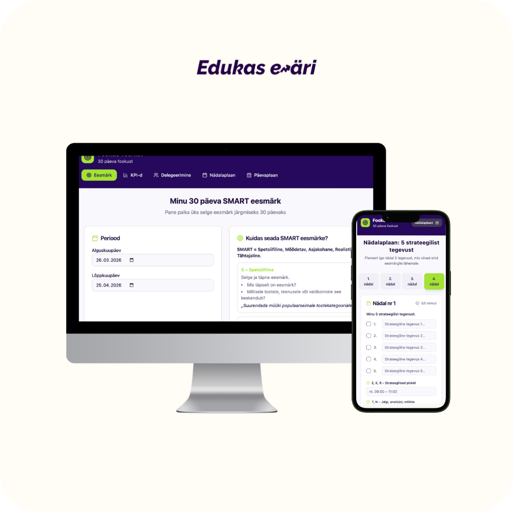 focus tool, business strategy, edukas eäri